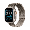 Apple Watch Series Ultra 2 49mm Natural Titanium Case with Titanium Milanese Loop L